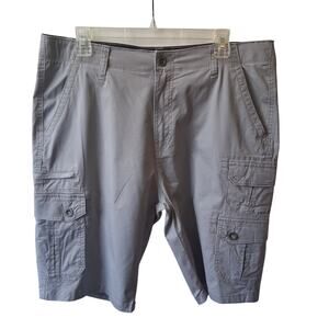 Iron Flex Men's Grey Cargo Shorts Casual Summer Performance wear-34
